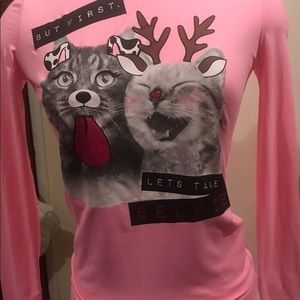 The Children’s Place: pink long sleeve shirt - new